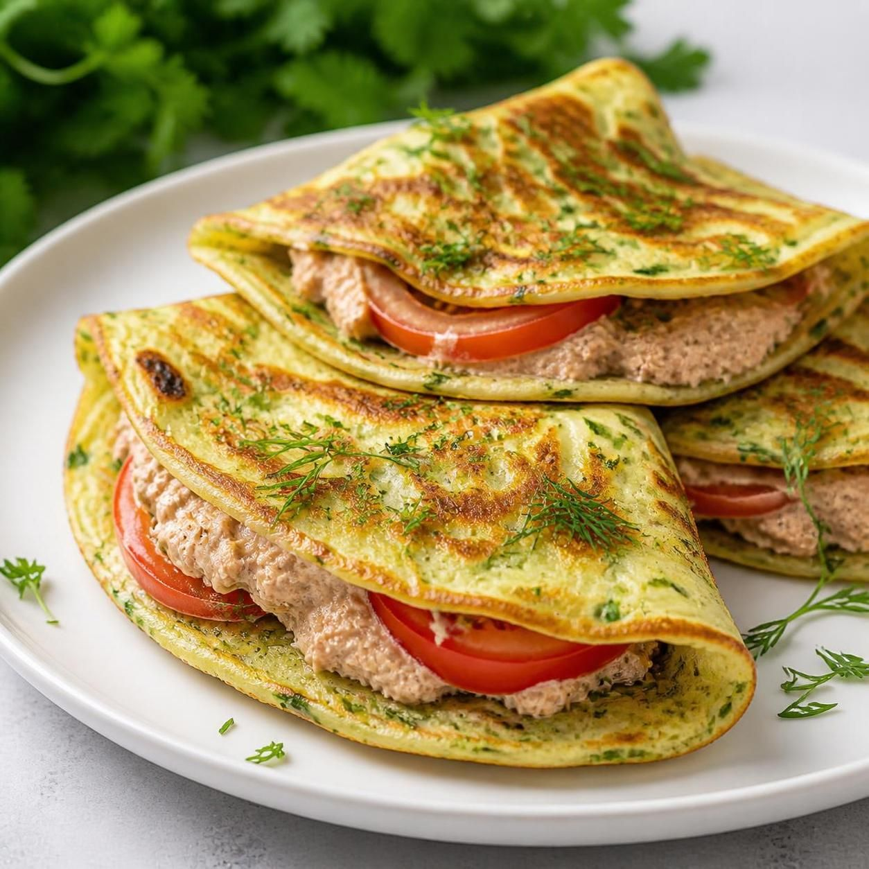 Кабачковые блинчики с тунцом — лёгкий и полезный перекус