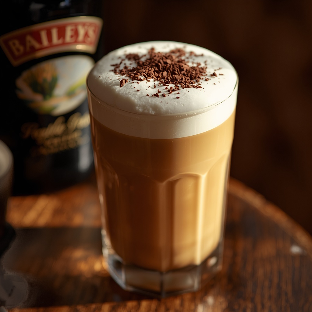 Латте с Baileys — бархатный горячий кофе
