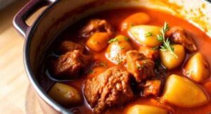 Мясо с подливой