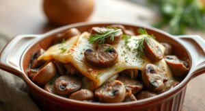 Мясо по-царски с грибами