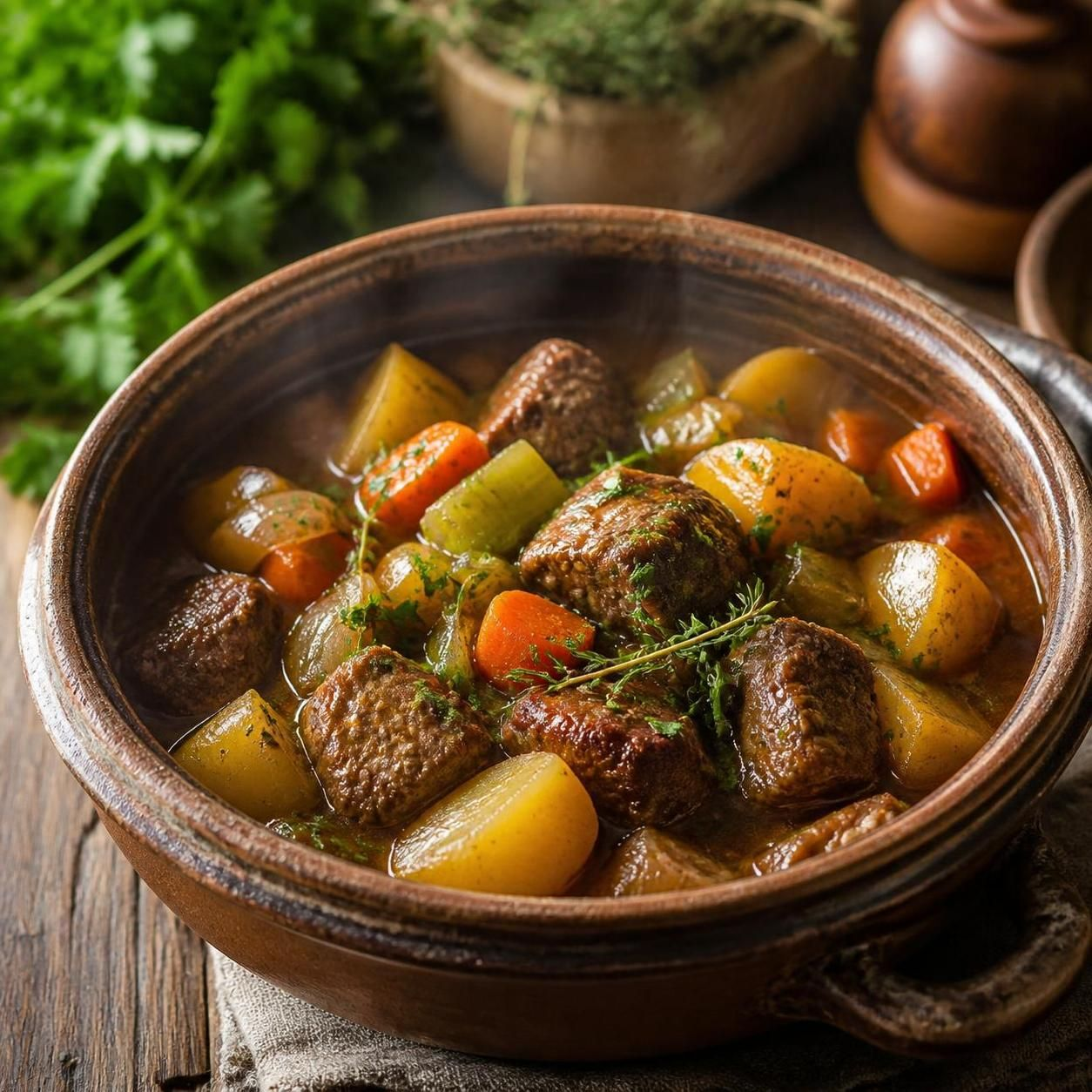 Мясо с овощным ассорти в казане — сытное рагу по-домашнему