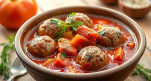Рагу с фрикадельками
