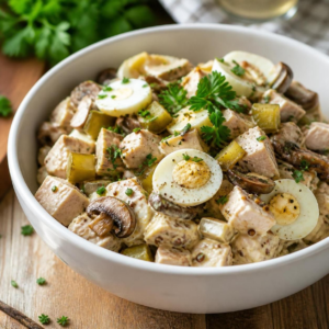 <img src="https://edalive.ru/wp-content/uploads/2026/09/salat-s-kuriczej.png" alt"Салат с курицей, солёными огурцами и шампиньонами" tile"Салат с курицей, солёными огурцами и шампиньонами">