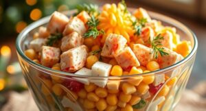 Салат с копчёным сыром
