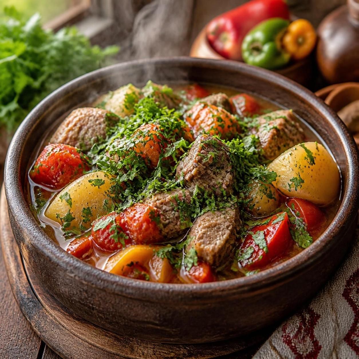 Хашлама — сытное блюдо из мяса и овощей