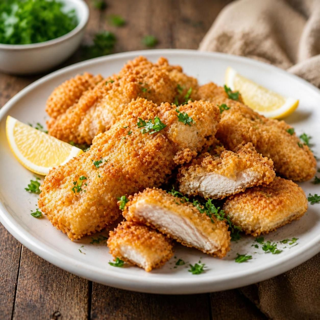 Куриная грудка в нежном кляре — сочная и хрустящая