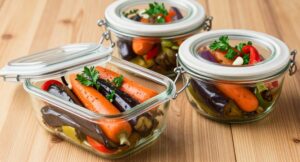 Маринованные фаршированные баклажанчики