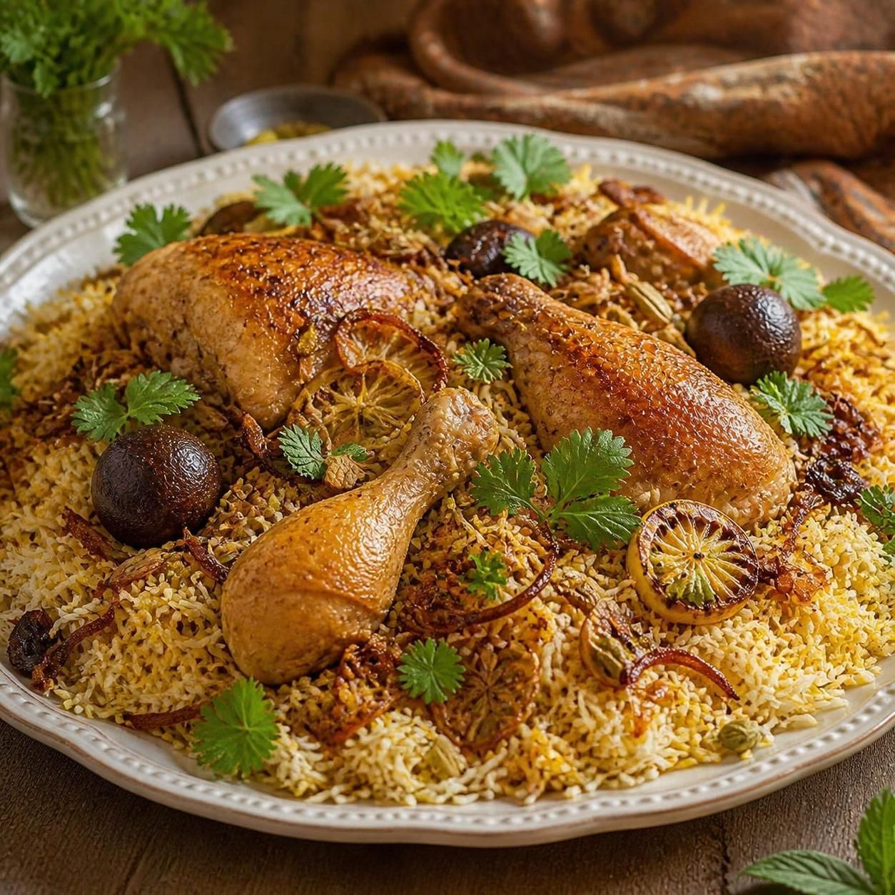 Ароматный восточный плов с курицей