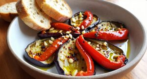 Закуска из баклажанов и перцев